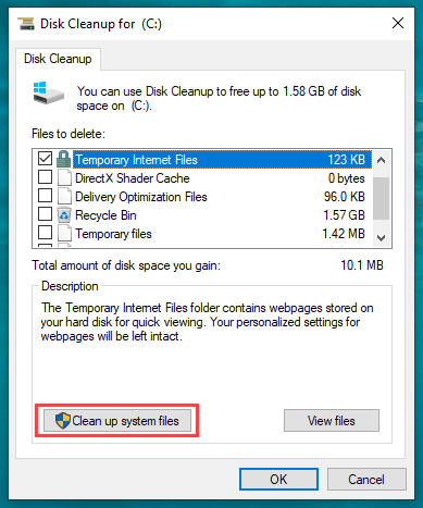 Clear your computer's temporary files:
Open the Start menu and type "disk cleanup" in the search bar.