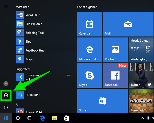 Click on the "Start" menu button located at the bottom left corner of the screen.
Select the "Power" option.