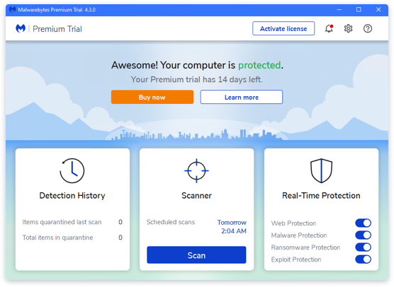 Install a reputable antivirus software, if not already done.
Perform a full system scan to detect and remove any malware.